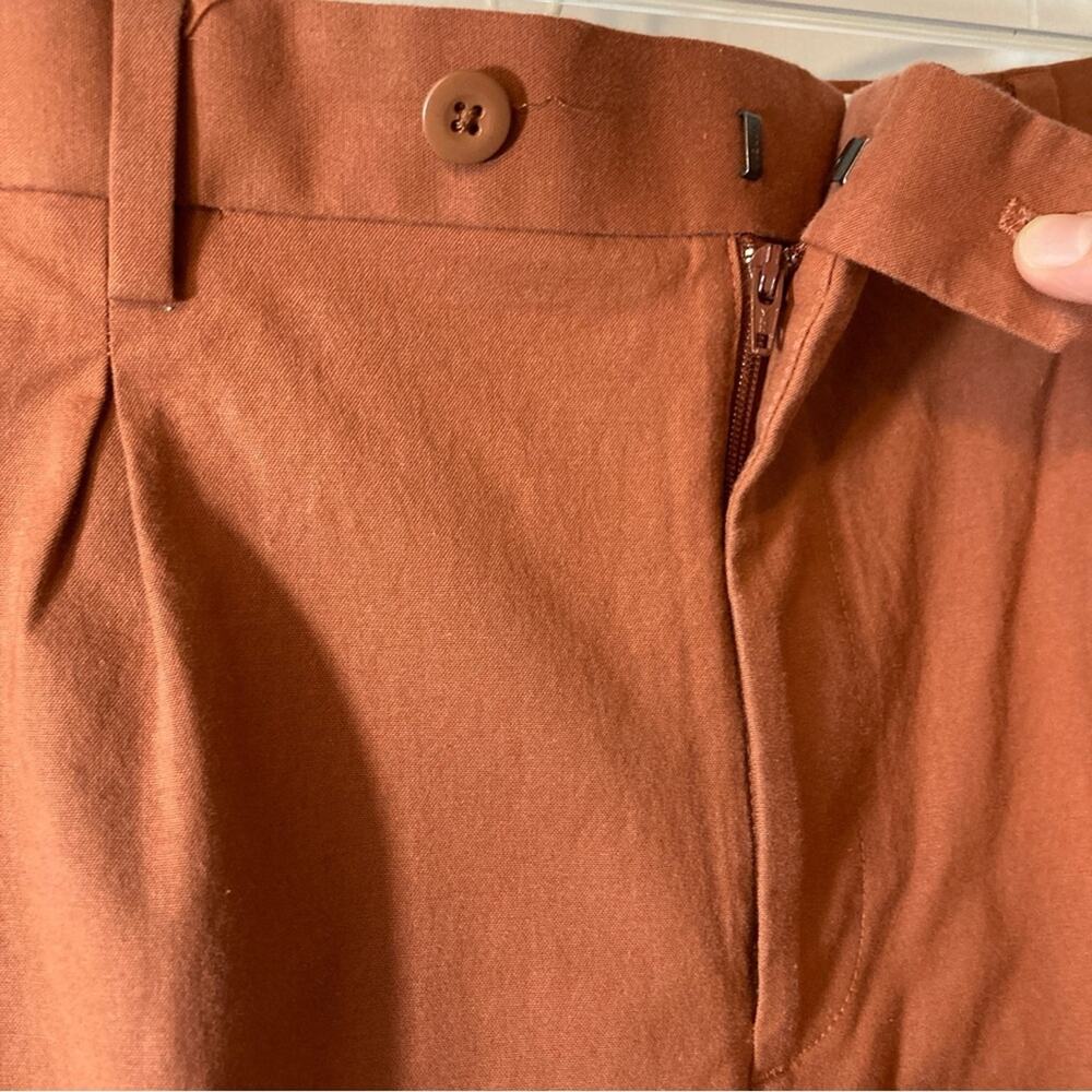 Express Extra Slim Rust Red Khaki Straight Tapered Leg Chino Pants - Picture 6 of 9